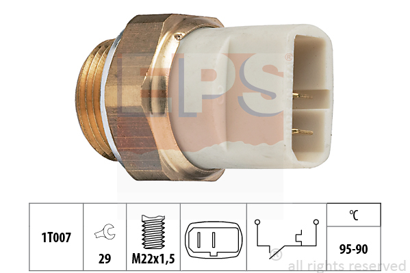 Teplotný spínač ventilátora chladenia EPS